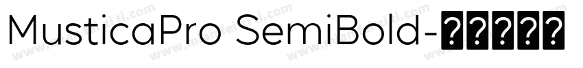MusticaPro SemiBold字体转换